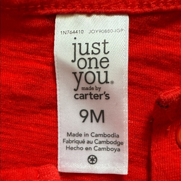 Carter's Vibrant Red Romper with Sailboat Pattern - Picture 3 of 4